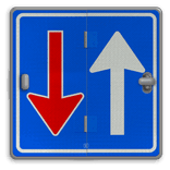 Vierkant Klapbord met 2 standen met RVV figuraties
