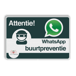 WhatsApp Buurtpreventie Informatiebord  Logo  - L209wa