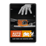 Campagnebord reflecterend - VOORKOM AUTOKRAAK - 002 Camera