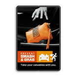 Campagnebord reflecterend - SMASH & GRAB - 001 Handtas