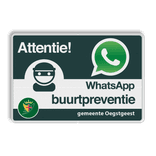 WhatsApp Buurtpreventie Informatiebord  Logo  - L209wa