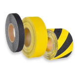 Vloertape rol anti-slip | 25-50-100mm breed | geel, zwart of grijs | lengte 18,3 meter