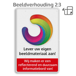 Reflecterende Mottobord - Motor mag het zachter