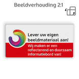 Rechthoekig informatiebord met plattegrond en eigen opdruk