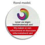 Informatiebord rond reflecterend - Klant specifiek ontwerp SPAR