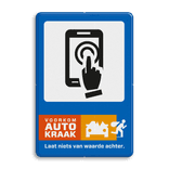 Campagnebord reflecterend - VOORKOM AUTOKRAAK - 007 Tablet - icon
