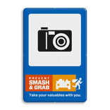 Campagnebord reflecterend - SMASH & GRAB - 002 Camera - icon