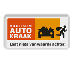 Informatiedrager - VOORKOM AUTOKRAAK - VOL  reflecterend - Samplonius