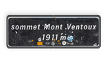 Reflecterende informatiebord sommet Mont Ventoux