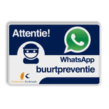 WhatsApp Buurtpreventie Informatiebord  Logo  - L209wa