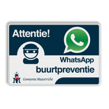 WhatsApp Buurtpreventie Informatiebord  Logo  - L209wa