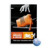 Reflecterende sticker 400x600mm - PREVENT SMASH & GRAB