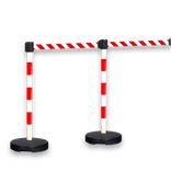 Afzetpaal met 3 meter lint (50mm hoog)
