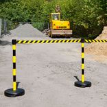 Poteau à sangle 3 m avec pied remplissable pour guidage mobile
