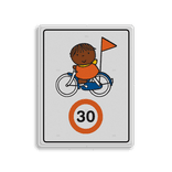 Attentiebord Dick Bruna snelheid - op de fiets (multi) - LV.AB.J11M