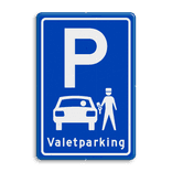 Parkeerbord type E08 Valetparking - parkeerservice
