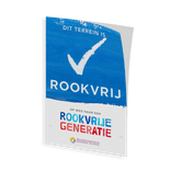 Zelfklevende sticker Rookvrij, gezonde school - Op weg naar een Rookvrije Generatie