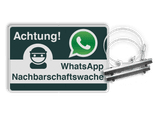 WhatsApp Schild standard inklusief befestigung fuhr rohrpfost Ø 32-67mm