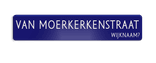 Straatnaambord ALU-DOR 1000x200x28mm - 1r - type Amsterdam