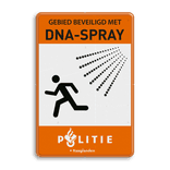 Informatiebord Gebied DNA Spray + eigen naam