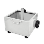 Verrijdbare bordenstandaard CUBE 450x450x260mm - wit RAL9016
