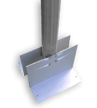 EVBOX montagepaal RVS ø76x2000mm met verankering