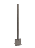 EVBOX montagepaal RVS ø76x2000mm met verankering