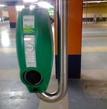 EVBOX plafondbeugel RVS Ø76x1350mm met schetsplaat