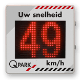 Snelheidsdisplay BASIC - LED + paneel reflecterend in huisstijl