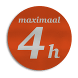 Sticker reflecterend / klasse 1 Ø290mm op maat