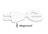 Markering E-laad logo wegenverf