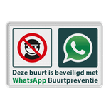 WhatsApp Attentie Buurtpreventie Informatiebord 04 - L209wa