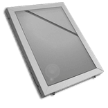Panneau de présentation en aluminium avec pare-brise - sans plaque d'impression