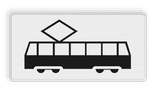 Verkeersbord RVV OB14 - Geldt alleen voor tram