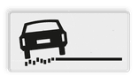 Verkeersbord RVV OB18l - links zachte berm