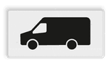 Verkeersbord RVV OB25 - Geldt alleen voor transport- en bestelbus