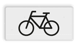 Verkeersbord RVV OB02 - Onderbord - Geldt alleen voor fietsers