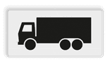 Verkeersbord RVV OB11 - Geldt alleen voor vrachtauto's