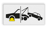 Verkeersbord RVV OB304d - Wielklem- en wegsleepregeling van kracht