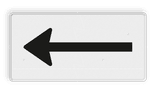 Verkeersbord RVV OB501 - Onderbord - Route- pijlbord