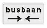 Verkeersbord RVV OB503OB618 - Kruising busbaan