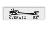 Verkeersbord RVV OB618 verhoogde overweg - reflecterend