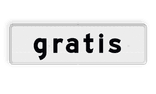 Verkeersbord RVV OB308 - Onderbord - gratis