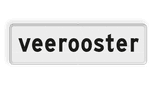 Verkeersbord RVV OBD17 - Onderbord - Veerooster