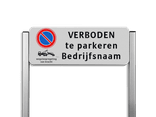 Parkeerplaatsbord unit TS3 - E01 + wsr + eigen tekst
