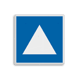 Scheepvaartbord BPR E.5.4 - Ligplaatsen voor niet-kegelvoerende duwvaart