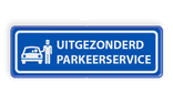 informatiebord 3:1  UMC - Uitgezonderd parkeerserice