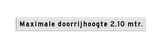 Strokenbord - Maximale doorrijhoogte - 200mm hoog - HTC