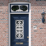 Huisnummerbord vlak NEN1772 119x109mm - reflecterend