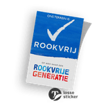 Rookvrij - Sticker - Op weg naar een Rookvrije Generatie